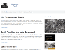 Tablet Screenshot of johnstownflood.com